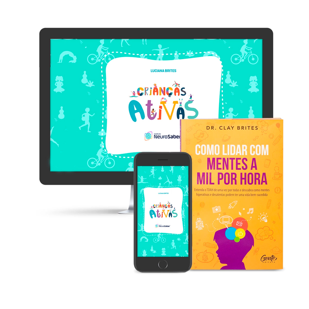 Combo Especial: Livro Mentes Mil por Hora + E-book Crianças Ativas